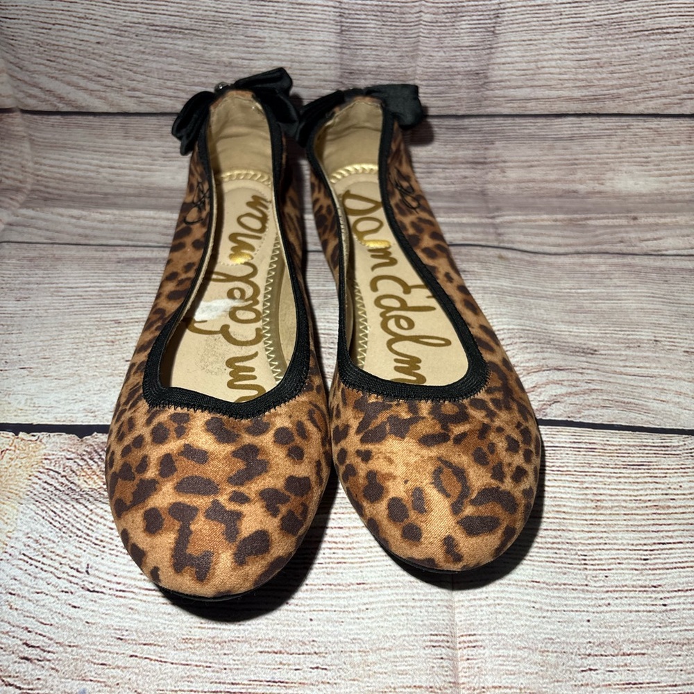 Sam Edelman Leopard Print Flats with Black Accents